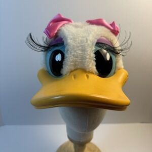 Vintage Disney Daisy Duck  One Size Fits All Snap Back Hat Plastic Bill